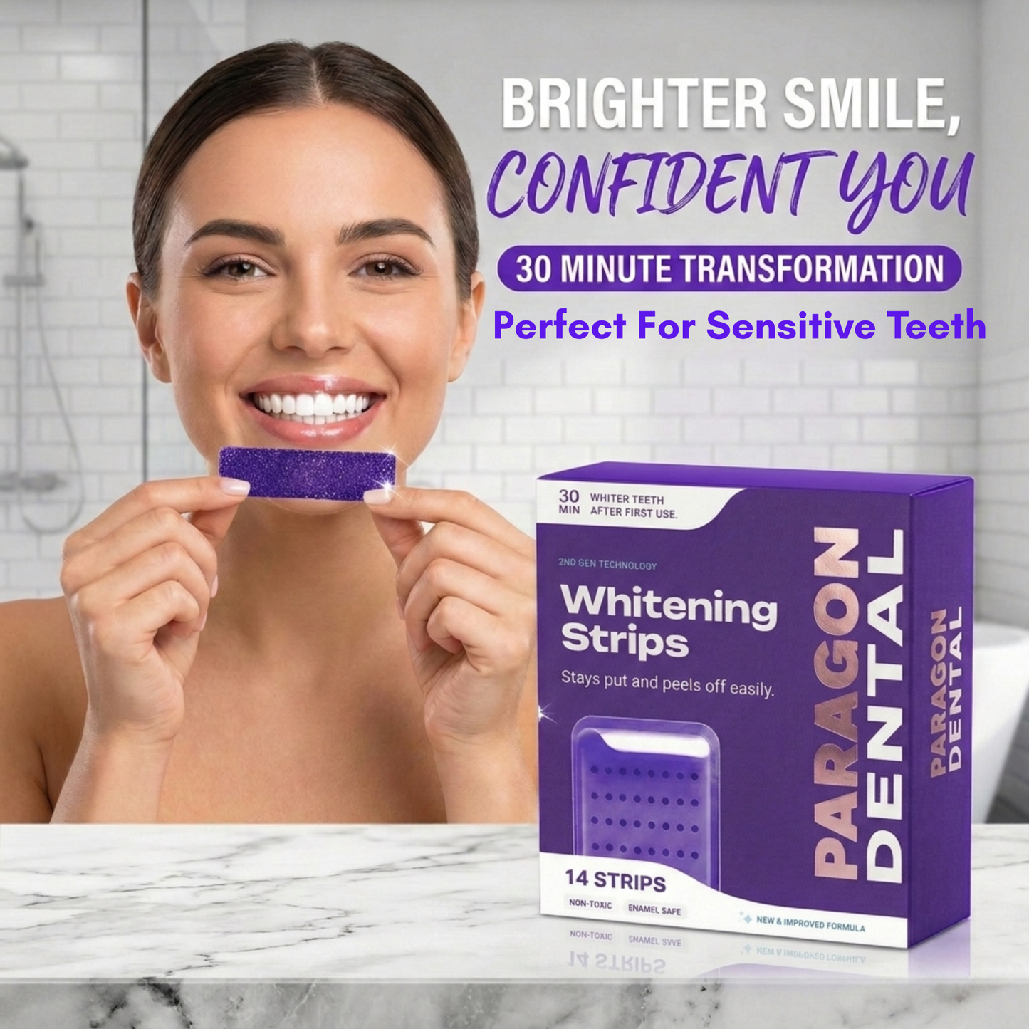 Paragon Dental Purple Teeth Whitening Strips™